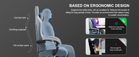 Ergonomischer Gaming-Stuhl mit Fußstütze