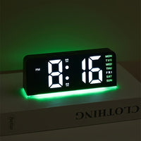 Neue Digitale LED Wecker Desktop Tischuhr Nachtlicht mit Zeit Temperatur Display Hintergrundbeleuchtung Snooze Uhr Moderne Dekor