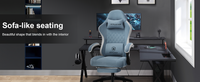 Ergonomischer Gaming-Stuhl mit Fußstütze