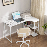 WOLTU 1PC Computertisch L-förmiger Büroschreibtisch PC Laptop Tisch Workstation Studie Schreibtisch Esszimmer Gaming Tisch