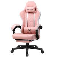 Ergonomischer Gaming-Stuhl mit Fußstütze