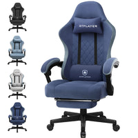 Ergonomischer Gaming-Stuhl mit Fußstütze