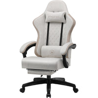Ergonomischer Gaming-Stuhl mit Fußstütze