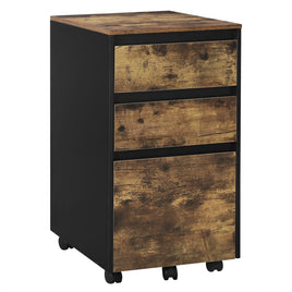 WOLTU 40 x 70 x 40 cm Mobile Filing Cabinet for Lever Arch Files, Office Organizer, Storage with 3 Drawers, Castors, Rolling Cabinet