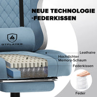 Ergonomischer Gaming-Stuhl mit Fußstütze