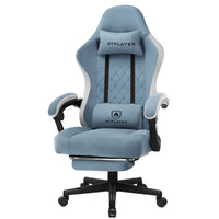 Ergonomischer Gaming-Stuhl mit Fußstütze