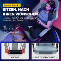 Ergonomischer Gaming-Stuhl mit Fußstütze