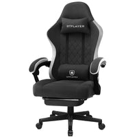 Ergonomischer Gaming-Stuhl mit Fußstütze
