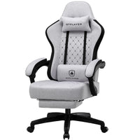 Ergonomischer Gaming-Stuhl mit Fußstütze