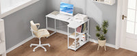 WOLTU 1PC Computertisch L-förmiger Büroschreibtisch PC Laptop Tisch Workstation Studie Schreibtisch Esszimmer Gaming Tisch