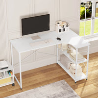 WOLTU 1PC Computertisch L-förmiger Büroschreibtisch PC Laptop Tisch Workstation Studie Schreibtisch Esszimmer Gaming Tisch