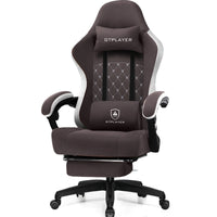Ergonomischer Gaming-Stuhl mit Fußstütze