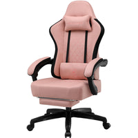 Ergonomischer Gaming-Stuhl mit Fußstütze