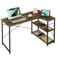 WOLTU 1PC Computertisch L-förmiger Büroschreibtisch PC Laptop Tisch Workstation Studie Schreibtisch Esszimmer Gaming Tisch