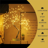 LED Nachtlicht Mini Weihnachten Baum Kupfer Draht Girlande Lampe Für Kinder Hause Schlafzimmer Dekoration Decor Fee Licht Urlaub beleuchtung