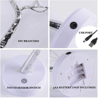 LED Nachtlicht Mini Weihnachten Baum Kupfer Draht Girlande Lampe Für Kinder Hause Schlafzimmer Dekoration Decor Fee Licht Urlaub beleuchtung