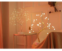 LED Nachtlicht Mini Weihnachten Baum Kupfer Draht Girlande Lampe Für Kinder Hause Schlafzimmer Dekoration Decor Fee Licht Urlaub beleuchtung