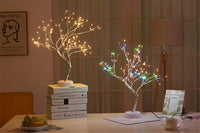 LED Nachtlicht Mini Weihnachten Baum Kupfer Draht Girlande Lampe Für Kinder Hause Schlafzimmer Dekoration Decor Fee Licht Urlaub beleuchtung