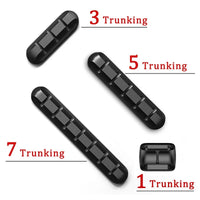 3/5/7 Clips Klebstoff Silikon Kabel Wickler Desktop Draht Organizer USB Kabel Halter Schreibtisch Set Tisch Organizer Büro hause Liefert