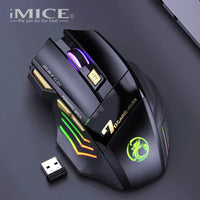 Wiederaufladbare Bluetooth Maus Drahtlose PC Gamer Maus Computer Gaming Maus Ergonomische Mause 5500 DPI Mäuse Für Laptop Ipad