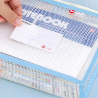 Transparent A3/A4 File Storage Bag, Thickened Multi-layer Zipper Bag, Large Capacity with Handle, Art Portfolio Case