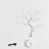 LED Nachtlicht Mini Weihnachten Baum Kupfer Draht Girlande Lampe Für Kinder Hause Schlafzimmer Dekoration Decor Fee Licht Urlaub beleuchtung