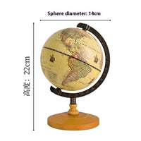 NEUE Weltkugel Erdkarte in Englisch Retro Holzsockel Erde Instrument Geographie Bildung Globus Schreibtisch Dekoration Möbel