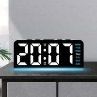 Neue Digitale LED Wecker Desktop Tischuhr Nachtlicht mit Zeit Temperatur Display Hintergrundbeleuchtung Snooze Uhr Moderne Dekor