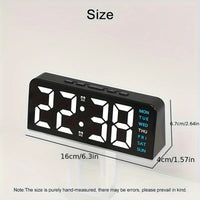 Neue Digitale LED Wecker Desktop Tischuhr Nachtlicht mit Zeit Temperatur Display Hintergrundbeleuchtung Snooze Uhr Moderne Dekor