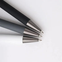 20-200 Stifte Großhandel Metall Kugelschreiber Werbestift Gummi Textur Individuelles Logo Text Lasergravur Anpassbares Namenslogo