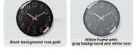 8-Zoll-Wanduhr aus geräuschlosem Quarz, runde dreidimensionale digitale moderne Wanduhr, nicht tickende Wanduhr, Schlafzimmer-Wohnzimmer