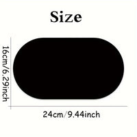 Oval small Mouse Pad Solid Color Universal Non-slip Pad Mouse Pad Suitable for Laptop Office Leather Gaming Mouse Pad