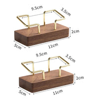 Visitenkartenhalter Organizer Büro Schreibtisch Display Ständer Memo Zähler Zubehör Tischregal Home Holz Kartenhalter Aufbewahrung