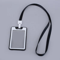 Office Card Holder Work ID Card Holder Lanyard Protective Cover Pendant Bus Bank Photo Card Holder Office Supplies Card Holder