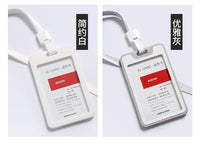 Office Card Holder Work ID Card Holder Lanyard Protective Cover Pendant Bus Bank Photo Card Holder Office Supplies Card Holder
