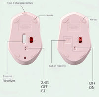 Kabellose Bluetooth Maus – Leise & Wiederaufladbar