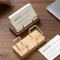 Visitenkartenhalter Organizer Büro Schreibtisch Display Ständer Memo Zähler Zubehör Tischregal Home Holz Kartenhalter Aufbewahrung