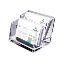 Acryl Kunststoff Visitenkarte halter transparente Karte Display/Ständer Büro Schreibtisch Organizer Zubehör