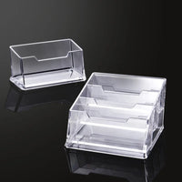 Acryl Kunststoff Visitenkarte halter transparente Karte Display/Ständer Büro Schreibtisch Organizer Zubehör