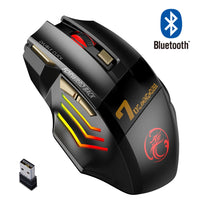 Wiederaufladbare Bluetooth Maus Drahtlose PC Gamer Maus Computer Gaming Maus Ergonomische Mause 5500 DPI Mäuse Für Laptop Ipad