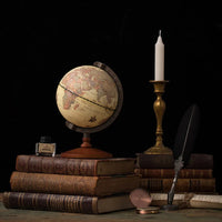 NEUE Weltkugel Erdkarte in Englisch Retro Holzsockel Erde Instrument Geographie Bildung Globus Schreibtisch Dekoration Möbel