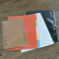 A4 A5 B 5A6 Farbindexseite Klassifizierungseite Loseblatt-Buchtrennblatt Handbuchtrennblatt