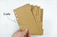 A4 A5 B 5A6 Farbindexseite Klassifizierungseite Loseblatt-Buchtrennblatt Handbuchtrennblatt