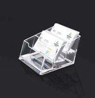 Acryl Kunststoff Visitenkarte halter transparente Karte Display/Ständer Büro Schreibtisch Organizer Zubehör