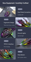 RGB Bluetooth Gaming Maus – Kabellos & Wiederaufladbar