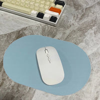 Oval small Mouse Pad Solid Color Universal Non-slip Pad Mouse Pad Suitable for Laptop Office Leather Gaming Mouse Pad