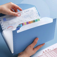 Tragbare Akkordeon13 Taschen erweitern Datei Ordner Kunststoff Business Document Organizer Karte Home Office Supplies