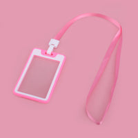 Office Card Holder Work ID Card Holder Lanyard Protective Cover Pendant Bus Bank Photo Card Holder Office Supplies Card Holder