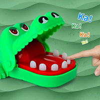 Klassisches Krokodilzahnspiel Mini Abs Krokodil Beißendes Fingerspiel Familie Tabletop Party Lustiges Spiel Spielzeugzubehör als Geschenk