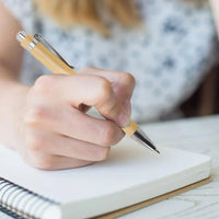 30 Stück Kugelschreiber aus Bambusholz, 1,0 mm Spitze, für Büro, Schule, Schreibwaren, Business, Unterschrift, Kugelschreiber, Bambusstift